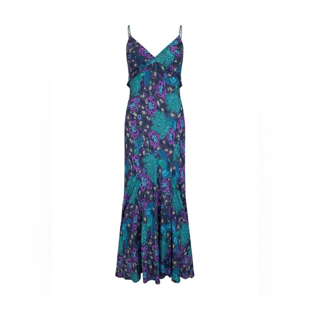 NWT SPELL Boheme Bias Strappy Dress - Small - Picture 4 of 7